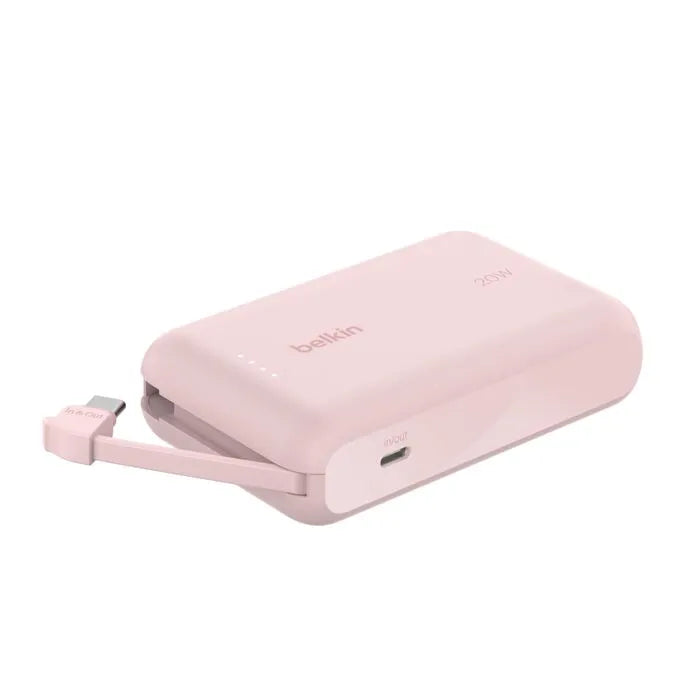 Power bank Belkin 10.000 mAh 20W Cable Usbc Rosado