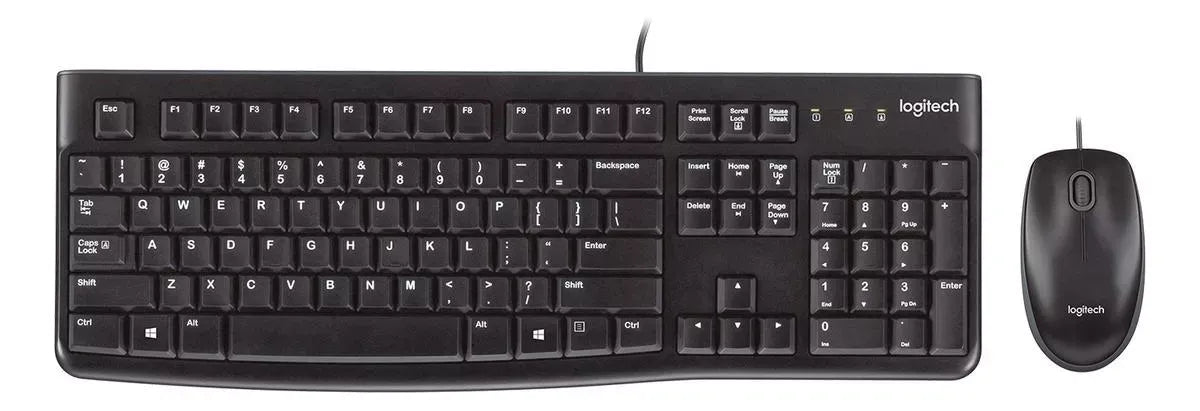 Combo Ratón y teclado Logitech Mk120 Usb