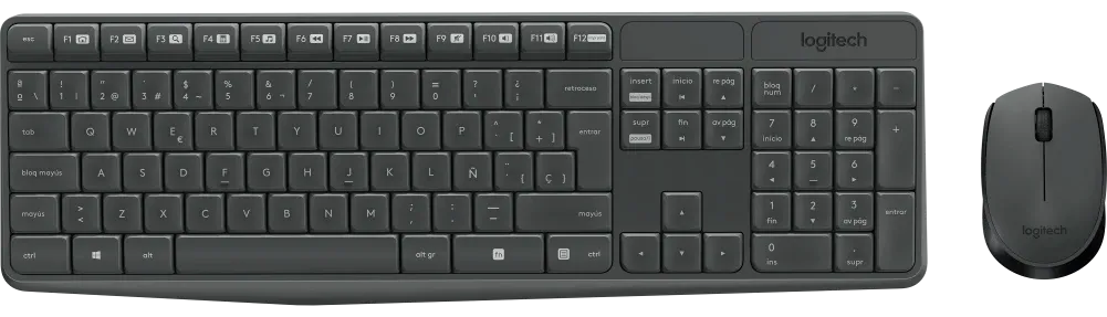 Combo Ratón y teclado Logitech Mk235 Inalámbrico