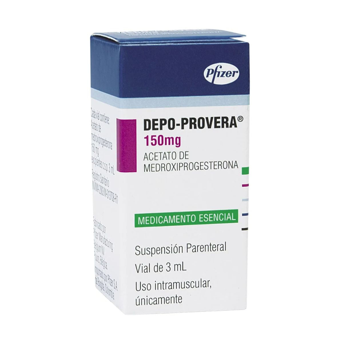 Depo Provera Acetato de Medroxiprogesterona 150 mg Pfizer Caja x 3 ml