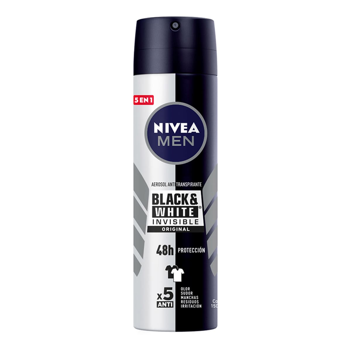 Antitraspirante NIVEA Men Spray Invisible Black & White 48H x150Ml