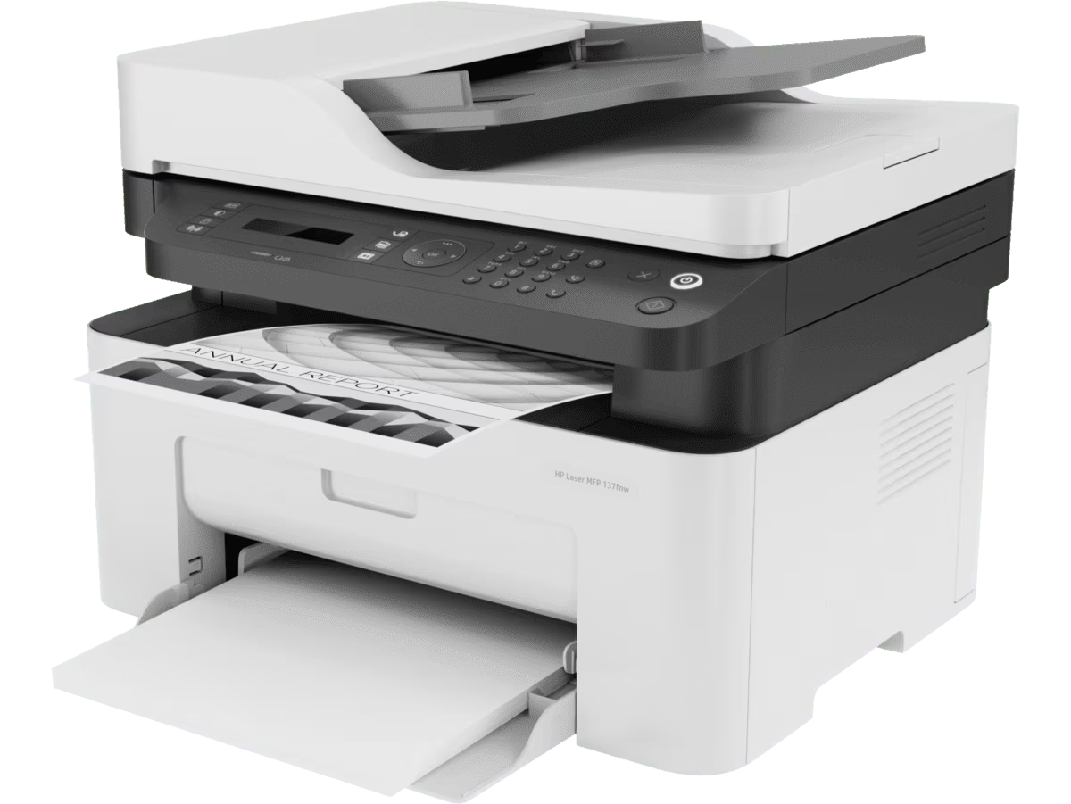 Impresora Multifunción monocromática HP Laser 137fnw