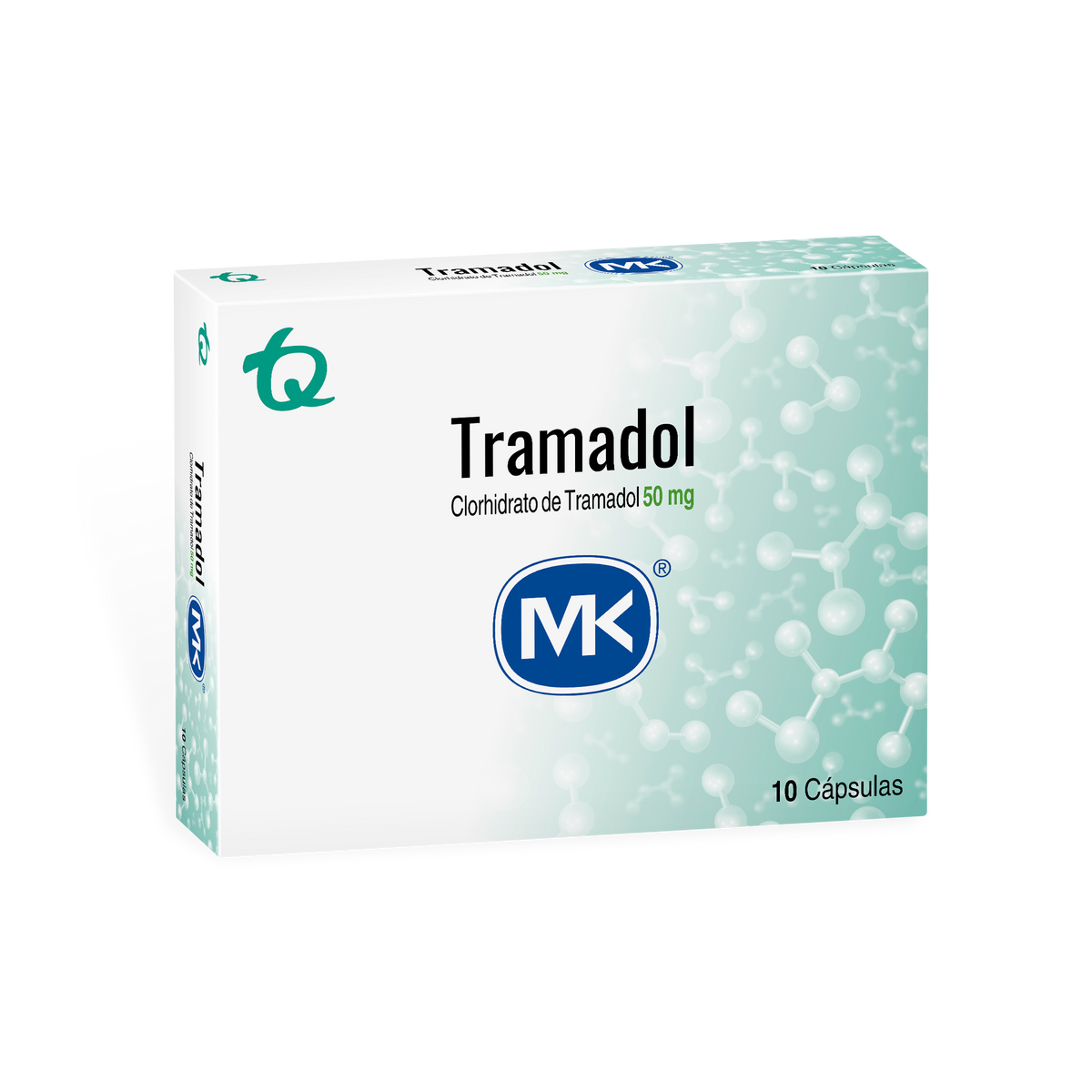 Tramadol MK 50 mg Caja x 10 Cápsulas