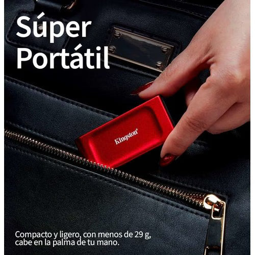 Unidad de estado sólido Pórtatil Kingston XS1000 1TB Rojo USB 3.2 (Gen 2) 1050MB/s