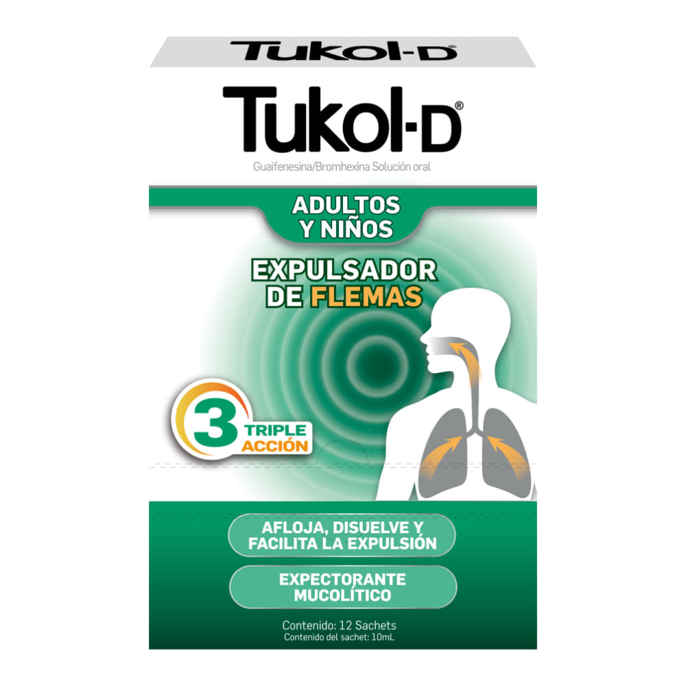 Tukol D 10 ml 12 Sachets P.E. (SF)