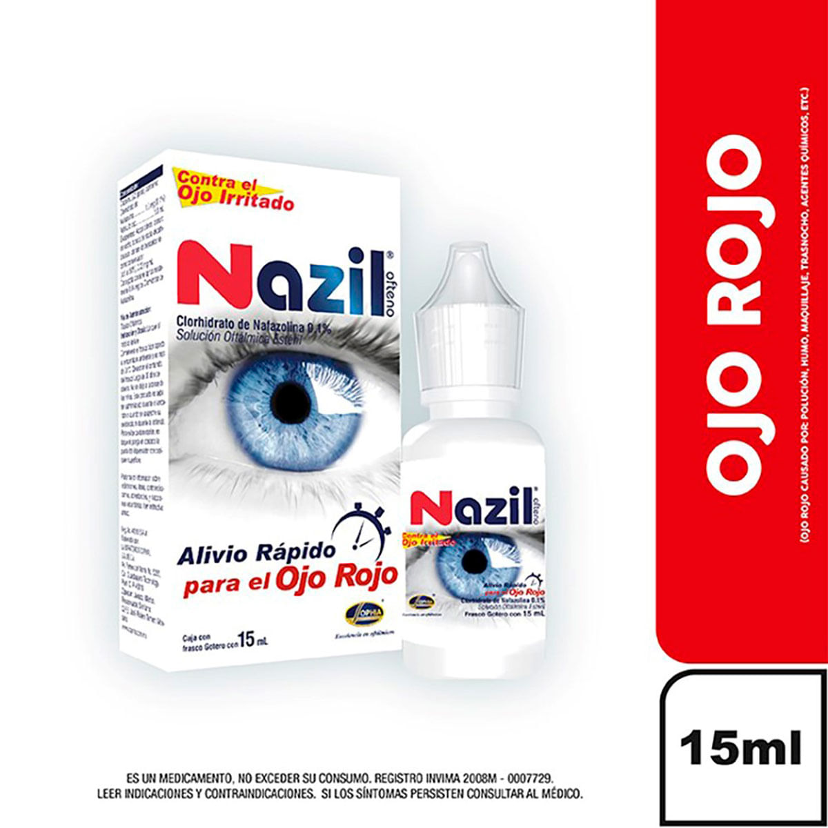Nazil Ofteno Nafazolina 0.1% Sophia Frasco x 15 ml