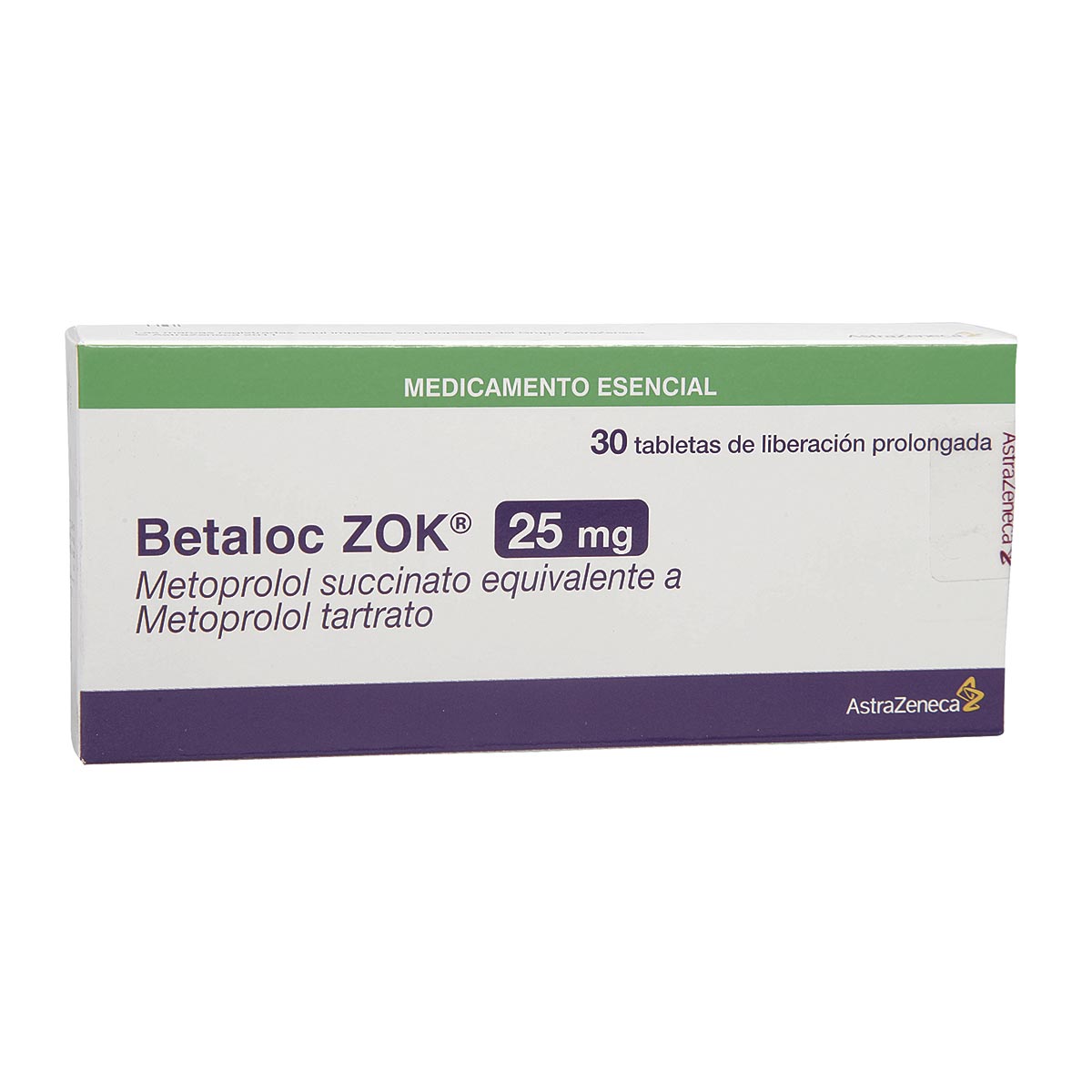 Betaloc Zok Metoprolol Succinato 25 mg Astrazeneca Caja x 30 Tabletas