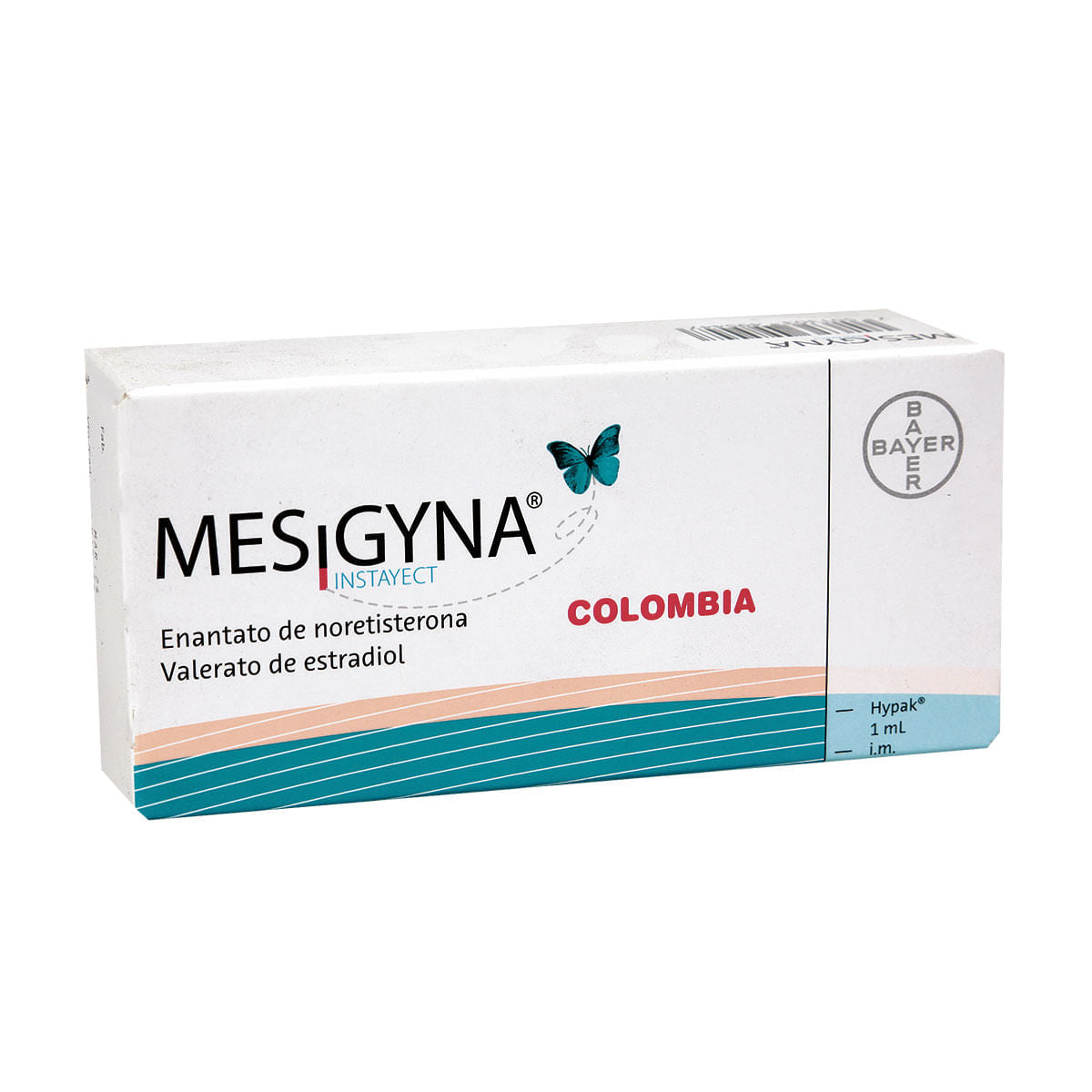 Mesigyna Enantato Noretisterona + Valerato Estradiol 50mg/5mg Bayer Caja x 1 Ampolla