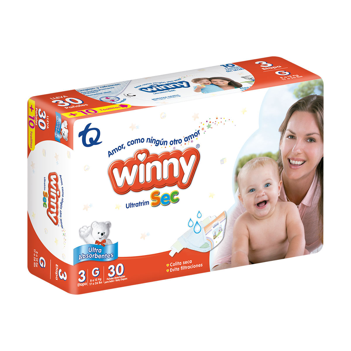 Pañales Winny Ultratrim Sec Etapa 3 x 30 und