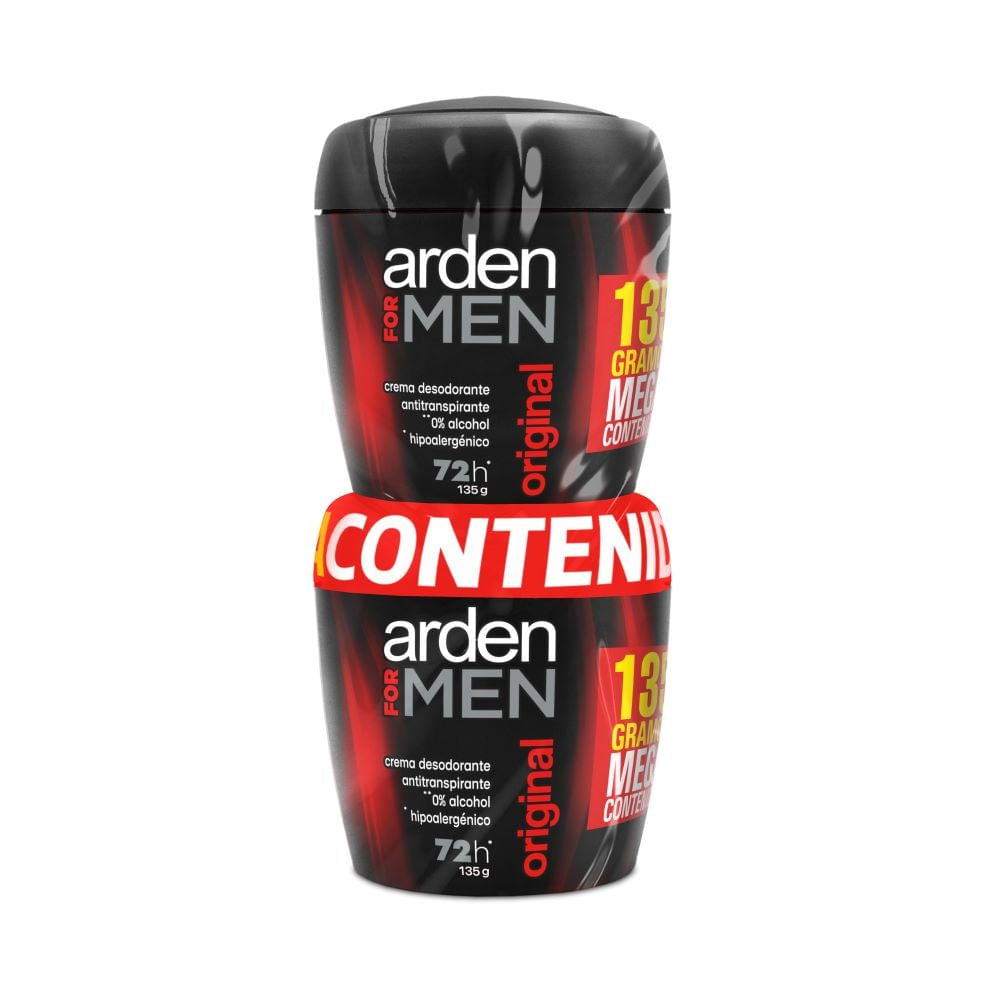 Pack Desodorante Arden For Men Crema En Pote 2 und x 135 gr