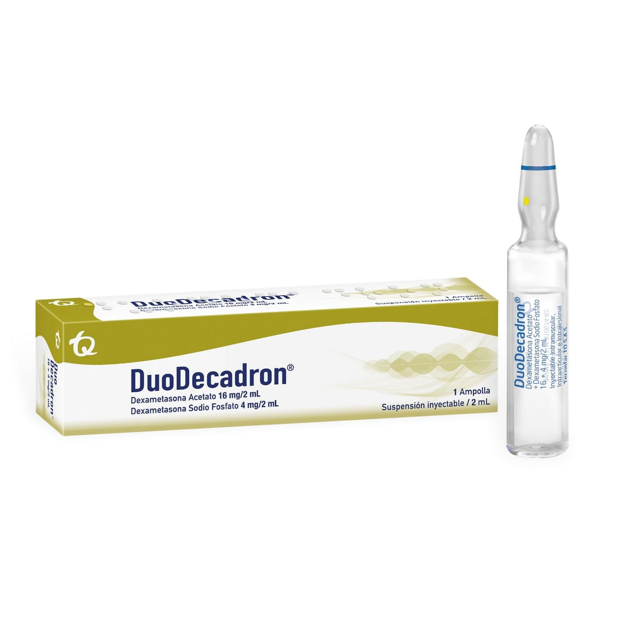 Dúo-Decadron 16/4mg Amp. Caja x1Amp. TQ Dexametasona Acetato