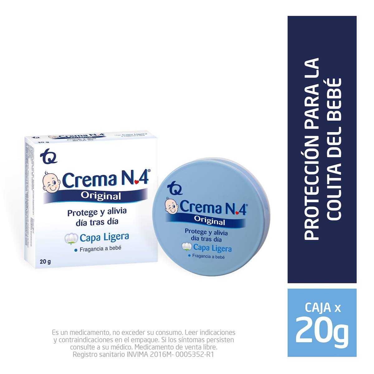 Crema Anti Pañalitis Crema N4 Original x 20 gr