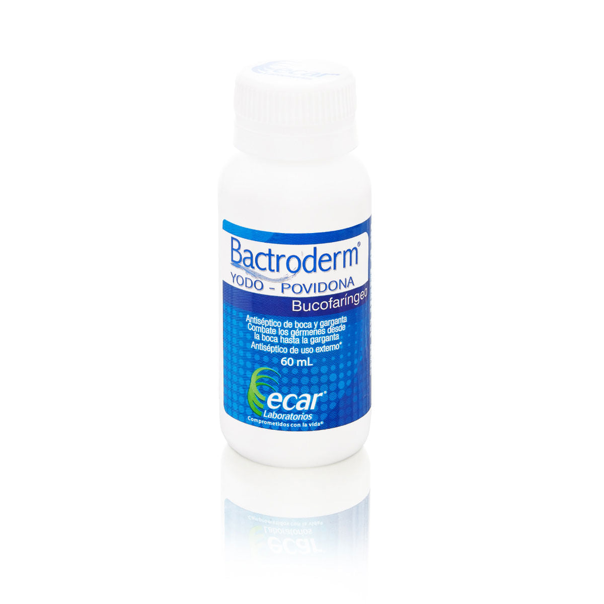 Bactroderm Bucofaringeo Yodopovidona Ecar Frasco x 60 ml