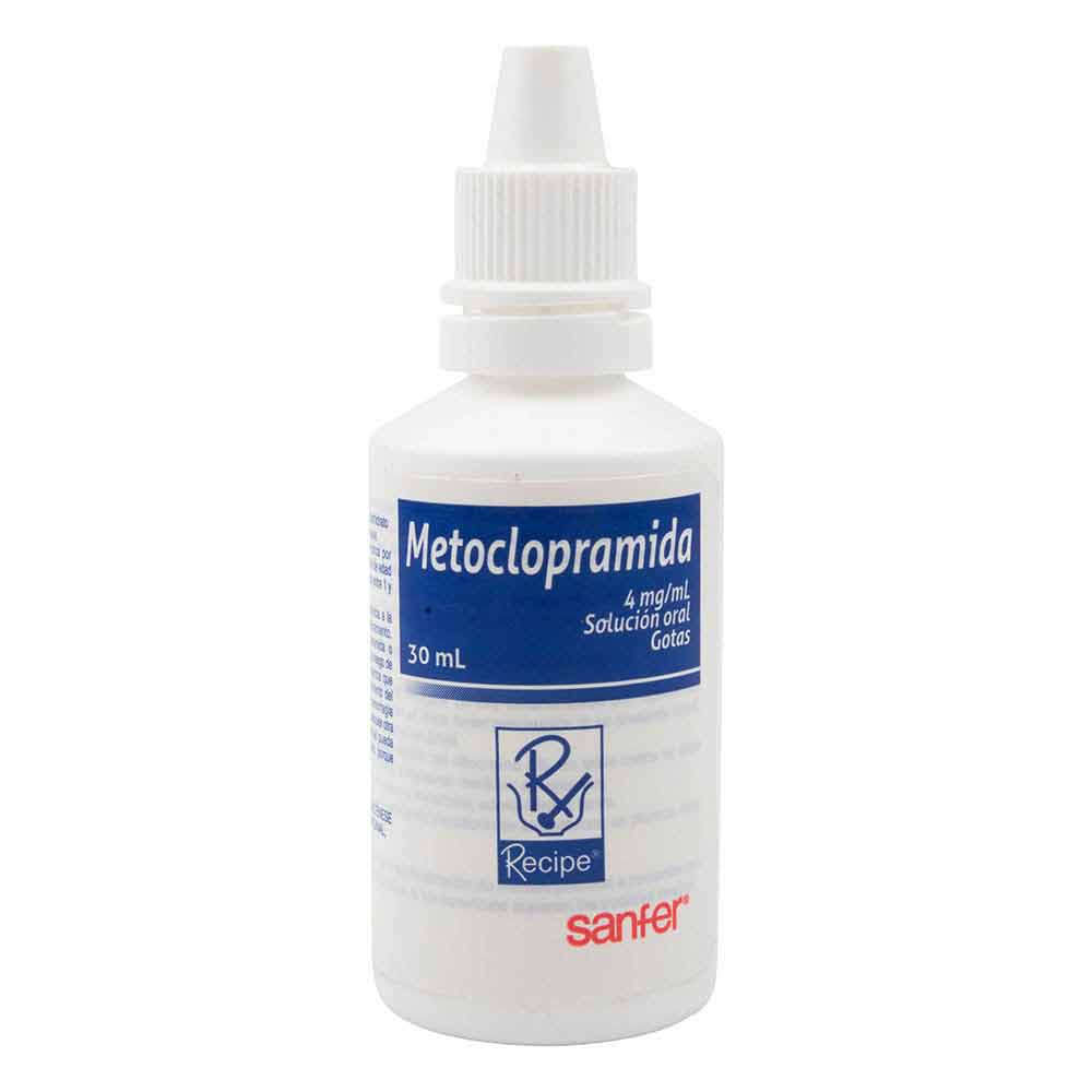 Metoclopramida 4 mg/ml Sanfer Solución Oral Gotas x 30 ml