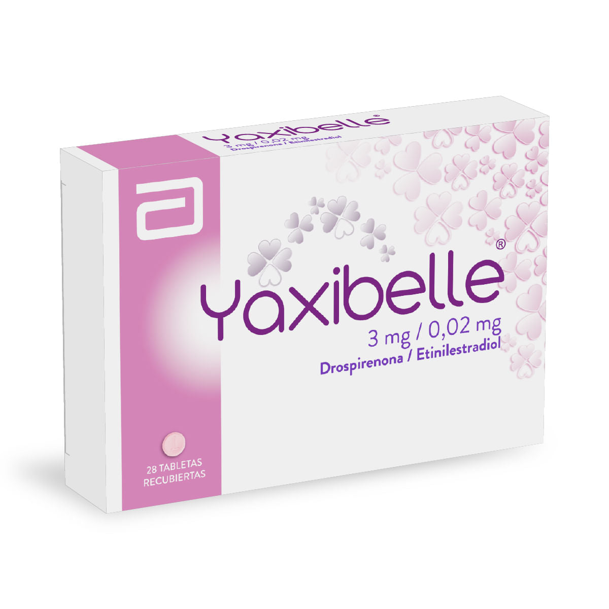 Yaxibelle Drospirenona + Etinilestradiol 3mg/0.02mg Abbott Caja x 28 Tabletas