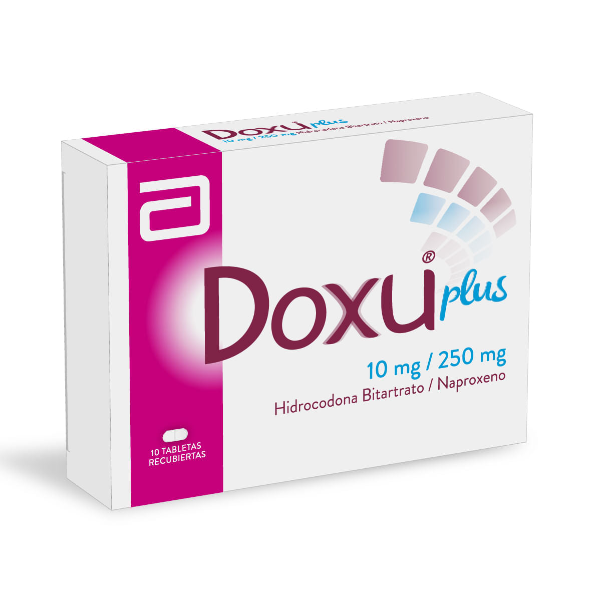 Doxu Plus Hidrocodona Bitartrato + Naproxeno 10mg/250mg Abbott Caja x 10 Tabletas