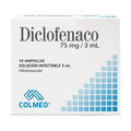 Diclofenaco Sódico Colmed 75mg/3ml Caja x 10 Ampollas