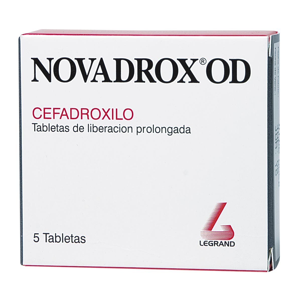 Novadrox OD Cefadroxilo Legrand Caja x 5 Tabletas