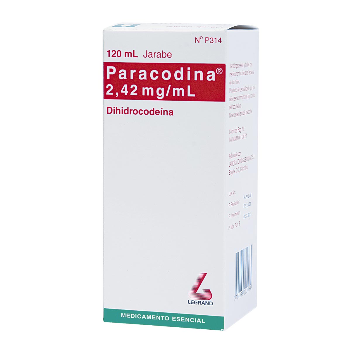 PARACODINA JARABE SKU15485