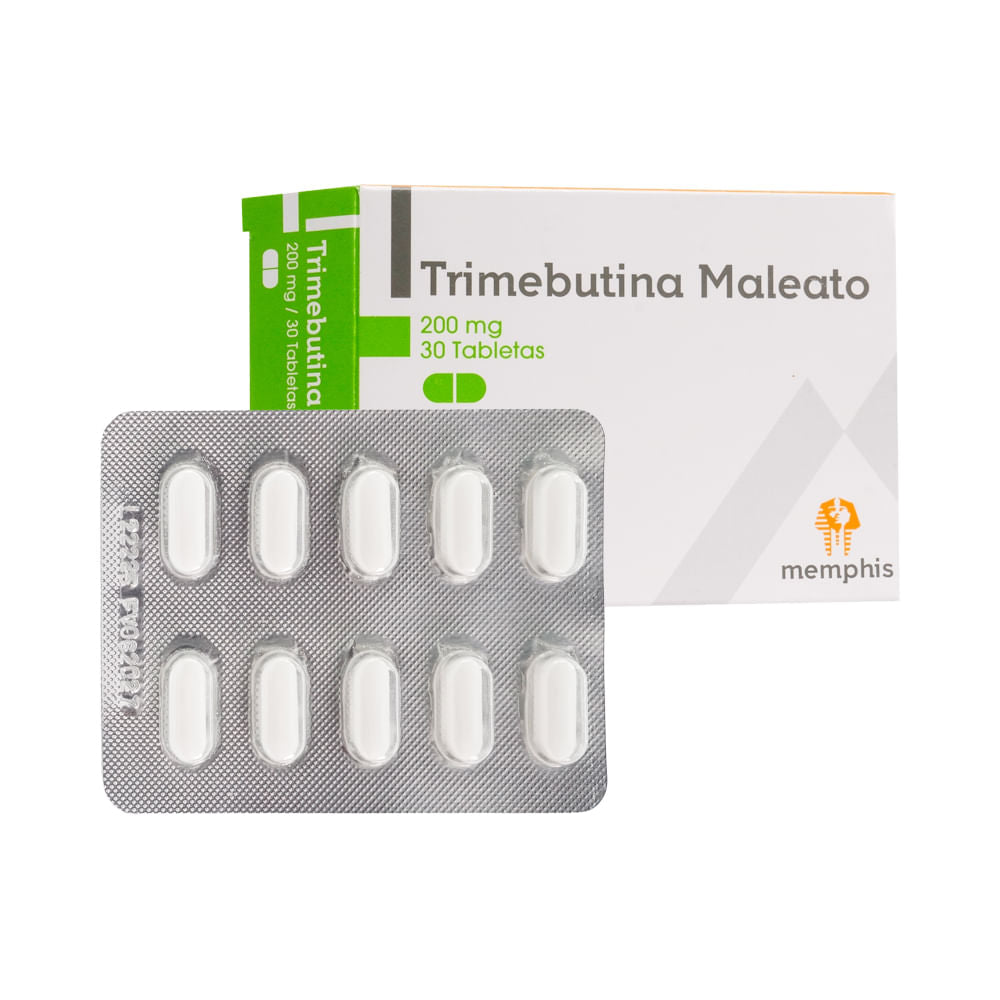 Trimebutina Maleato Memphis 200mg X 30 Tabletas