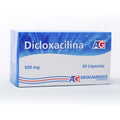 Dicloxacilina AG 500 mg Caja x 50 Cápsulas