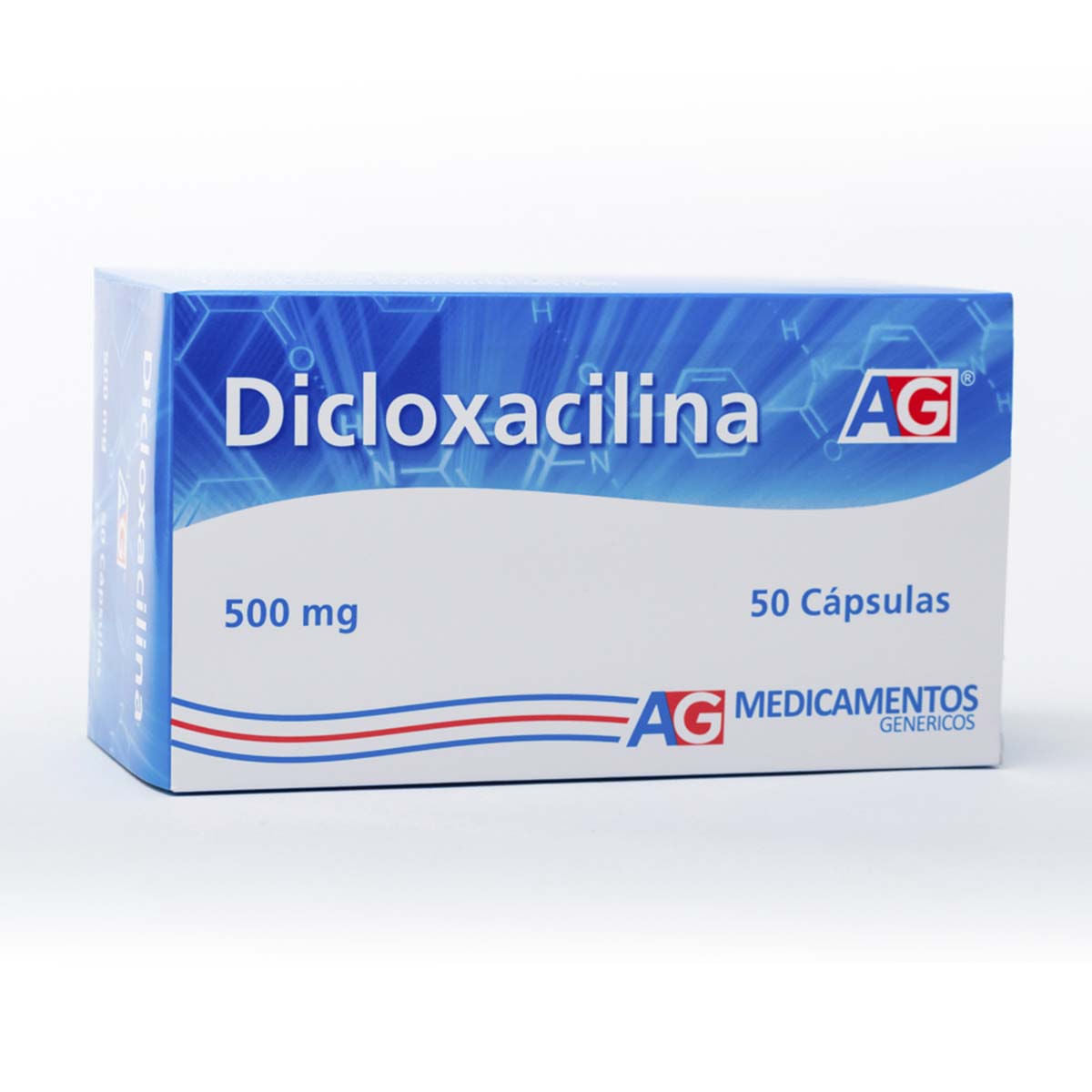 Dicloxacilina AG 500 mg Caja x 50 Cápsulas
