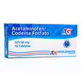 Acetaminofén/Codeína AG 325mg/30mg Caja x 10 Tabletas