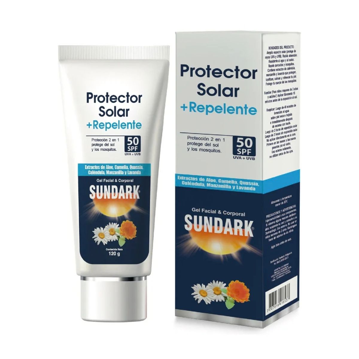 Sundark Bloqueador Solar Con Repelente Spf 50