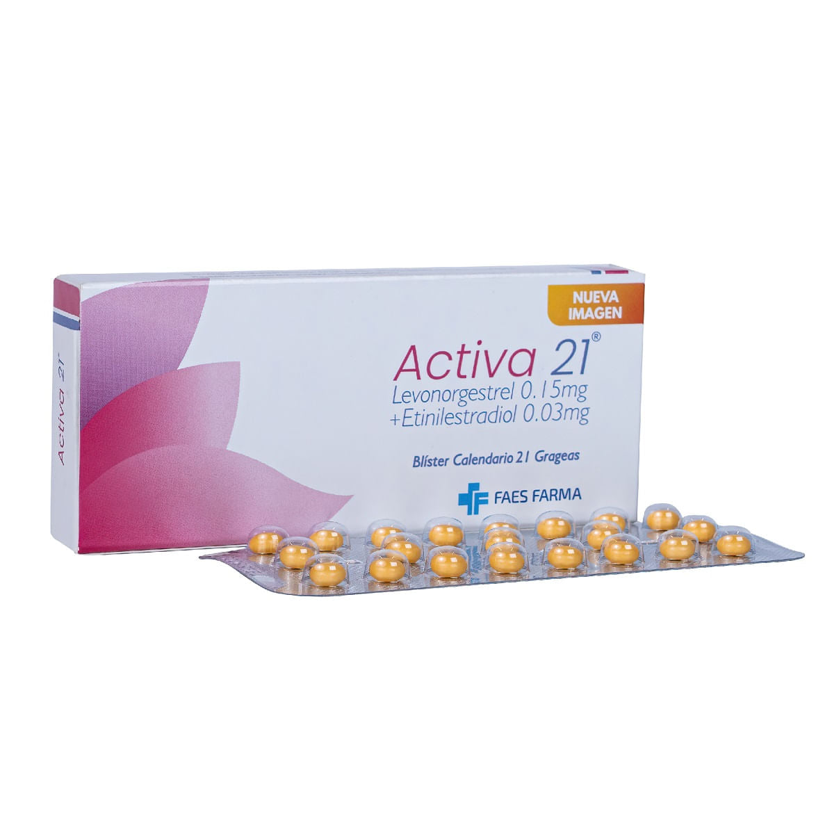 Activa 21 Levonorgestrel + Etinilestradiol 0.15/0.03mg BCN Medical Caja x 21 Grageas