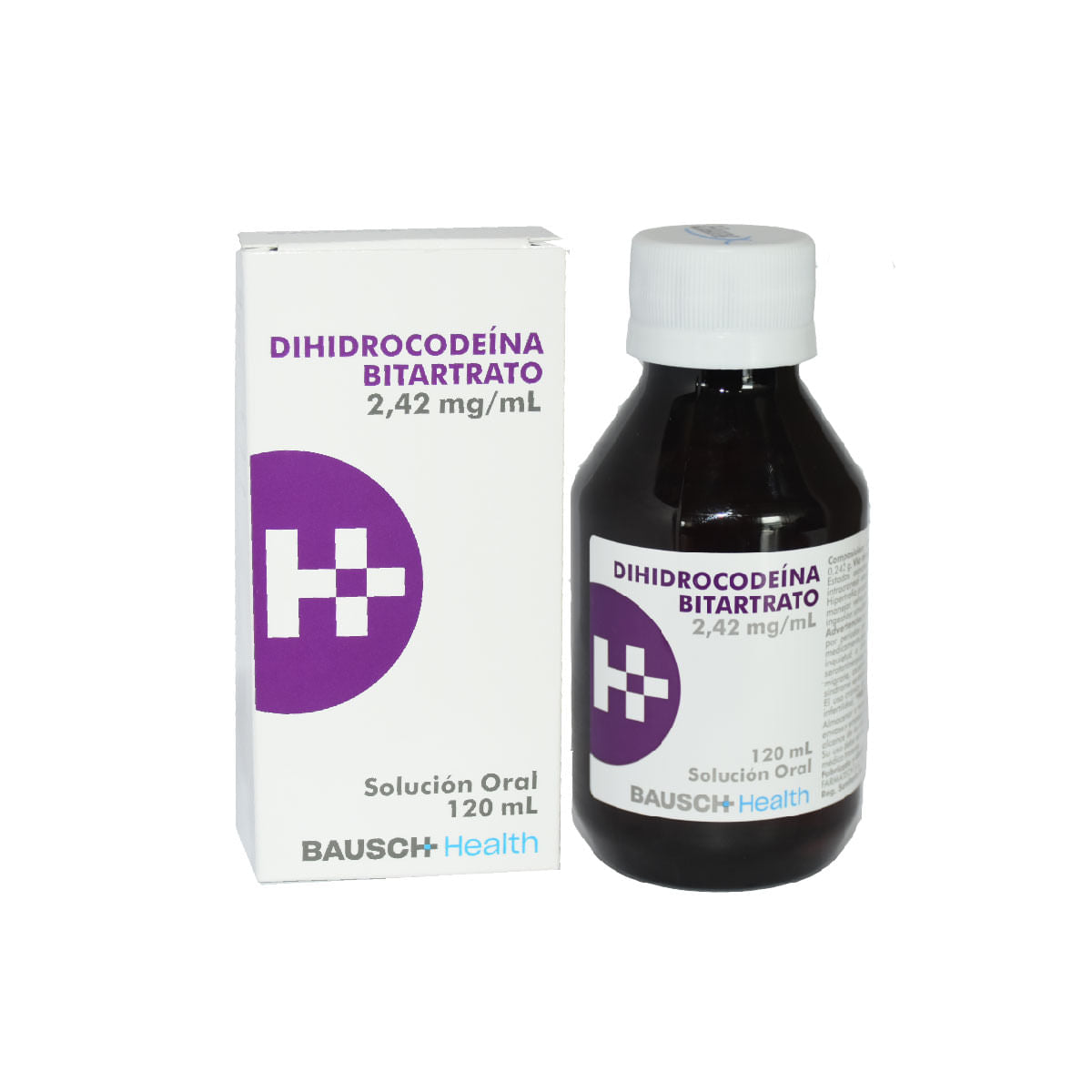 Dihidrocodeina Bitartrato Humax 2.42 mg Jarabe Frasco x 120 ml