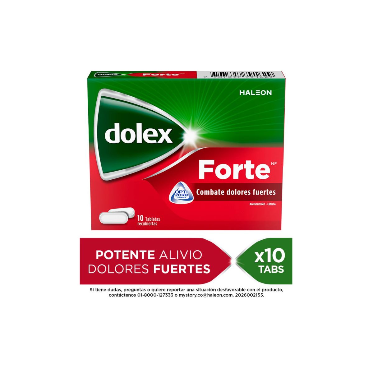 Dolex Forte Nf 500mg/65mg Tableta Recubierta