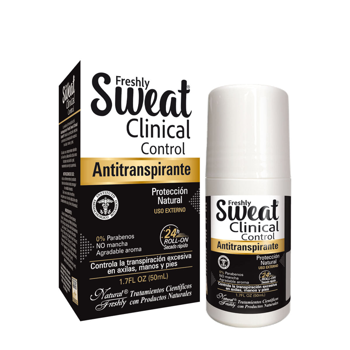 Sweat Clinical Control Antitranspirante Natural Freshly Infabo Sas