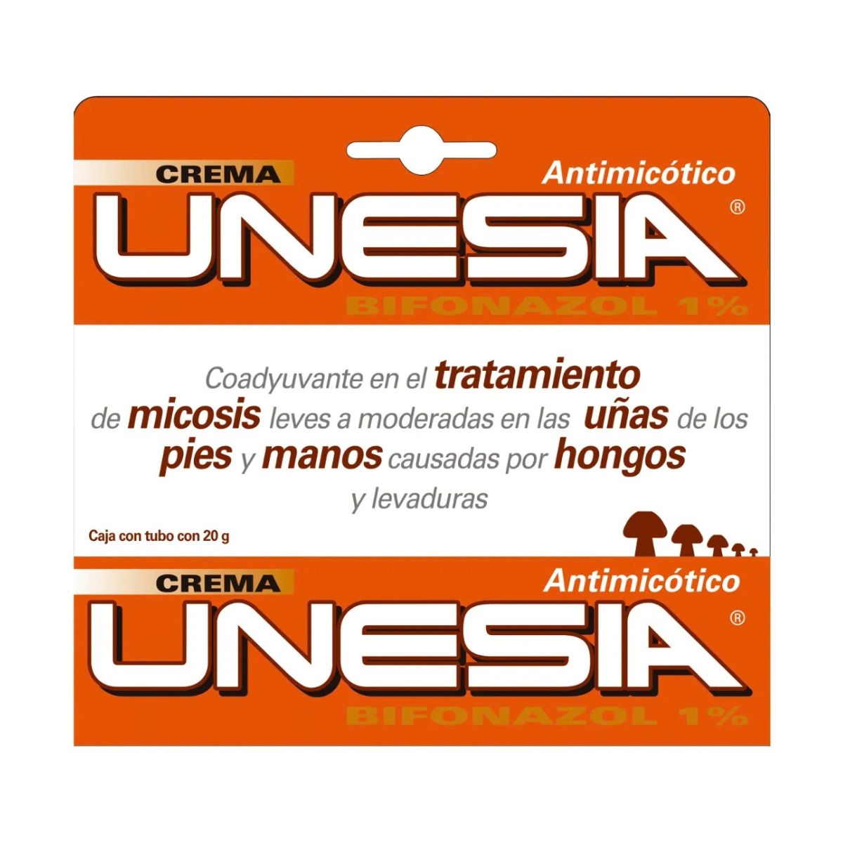Unesia Antimicótico Bifonazol 1% Genomma Crema Tubo x 20 gr