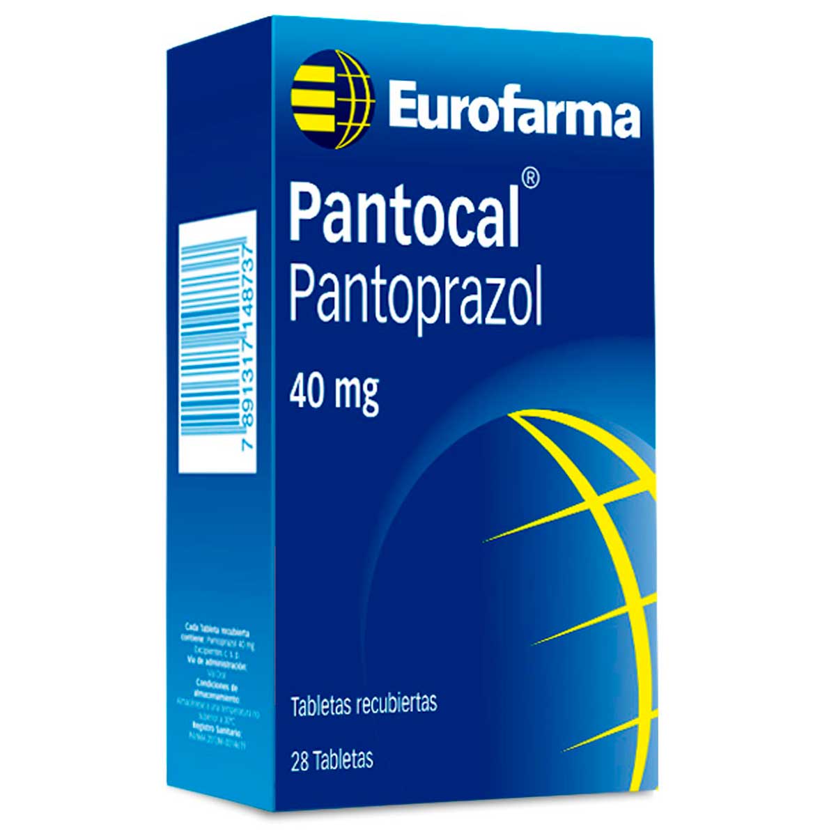 Pantocal Pantoprazol 40 mg Eurofarma Caja x 28 Tabletas