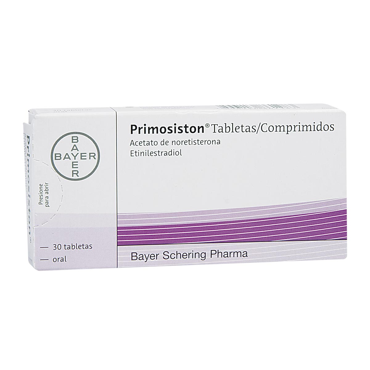 Primosiston Acetato de Noretisterona + Etinilestradiol 10g/2mg Adium Caja x 30 Tabletas