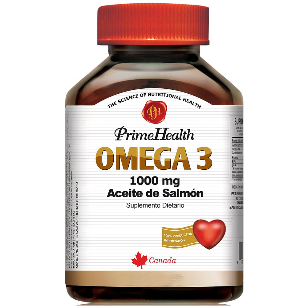 Omega 3 Prime Health 1000Mg X 100 Capsulas