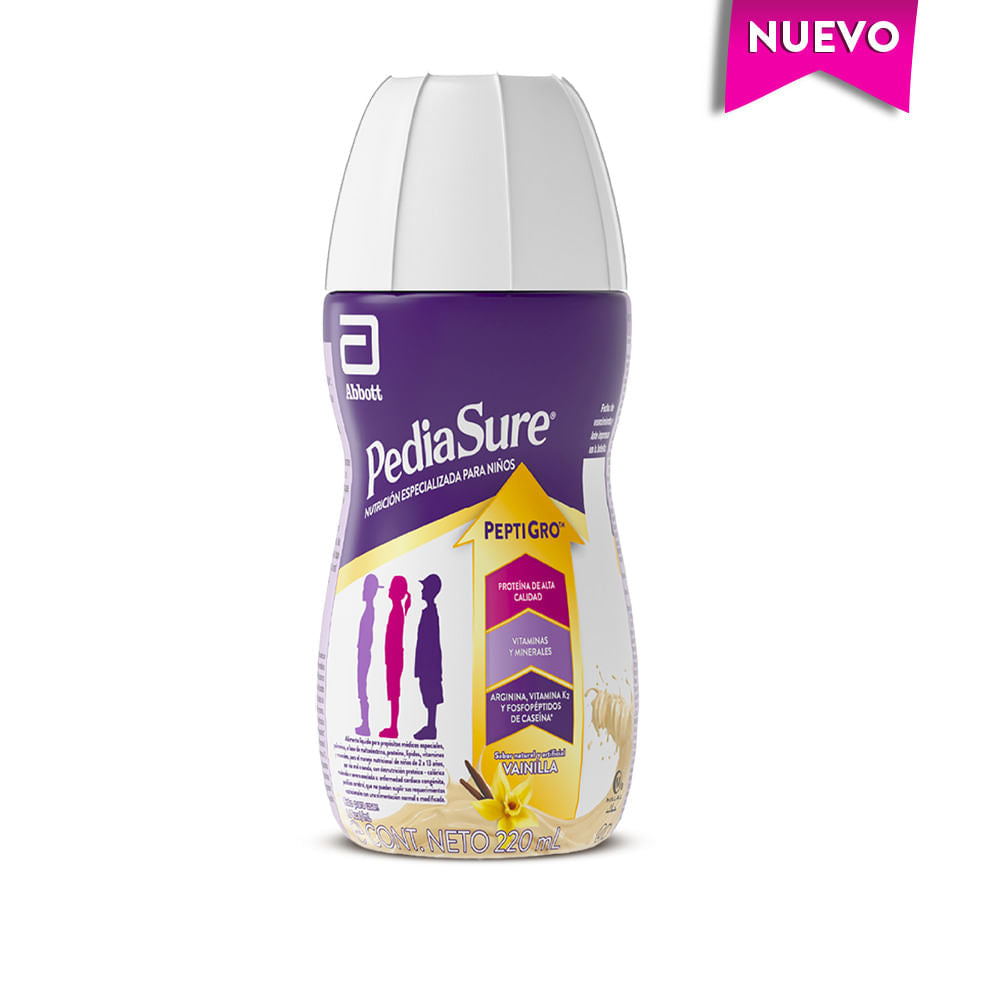 Fórmula Nutricional Pediasure Sabor Vainilla Niños 2-10 años Liquido Botella x 220 ml