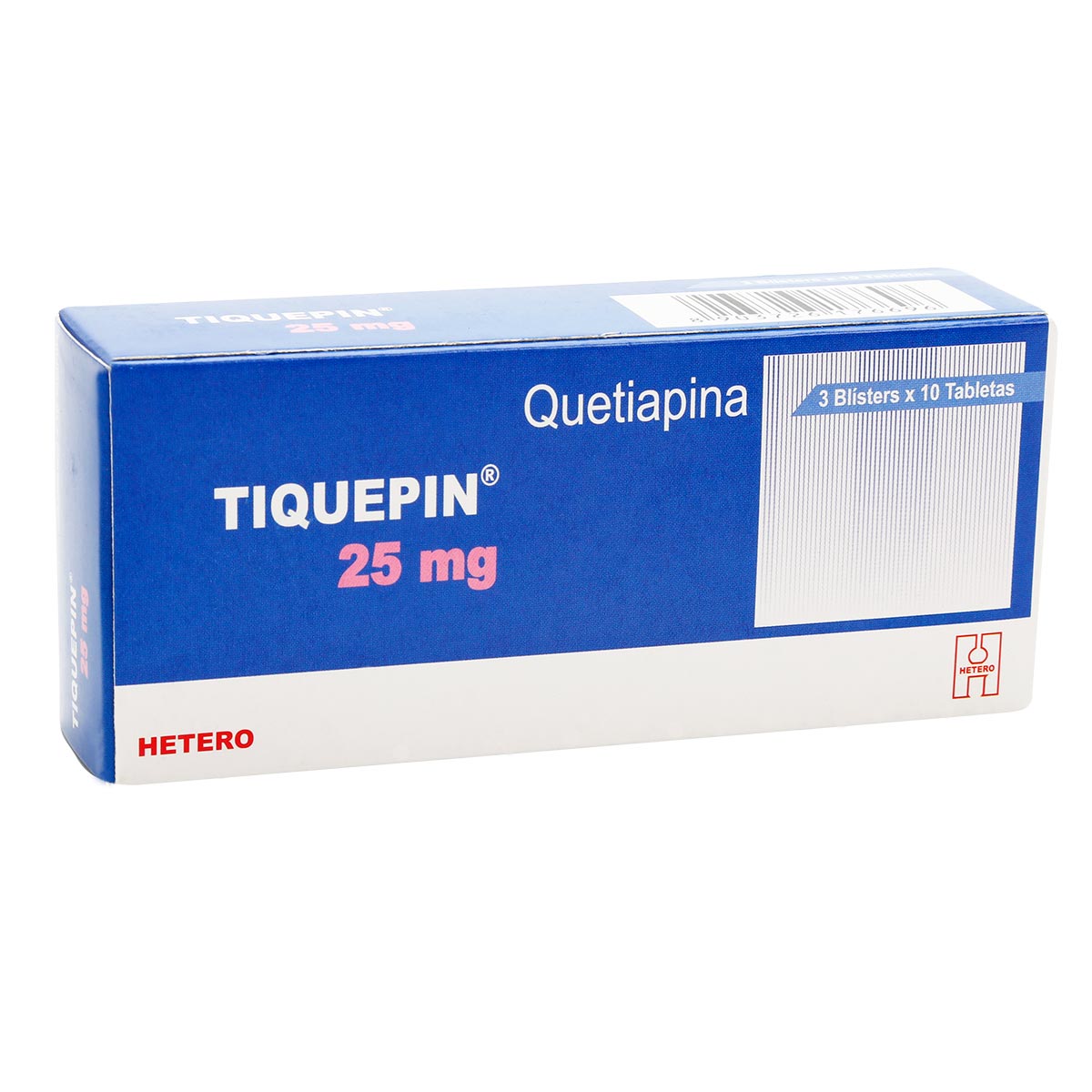Tiquepin 25 Mg Tableta Recubierta