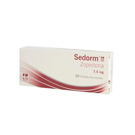 Sedorm Zopiclona 7.5mg Siegfried Caja x 20 Tabletas
