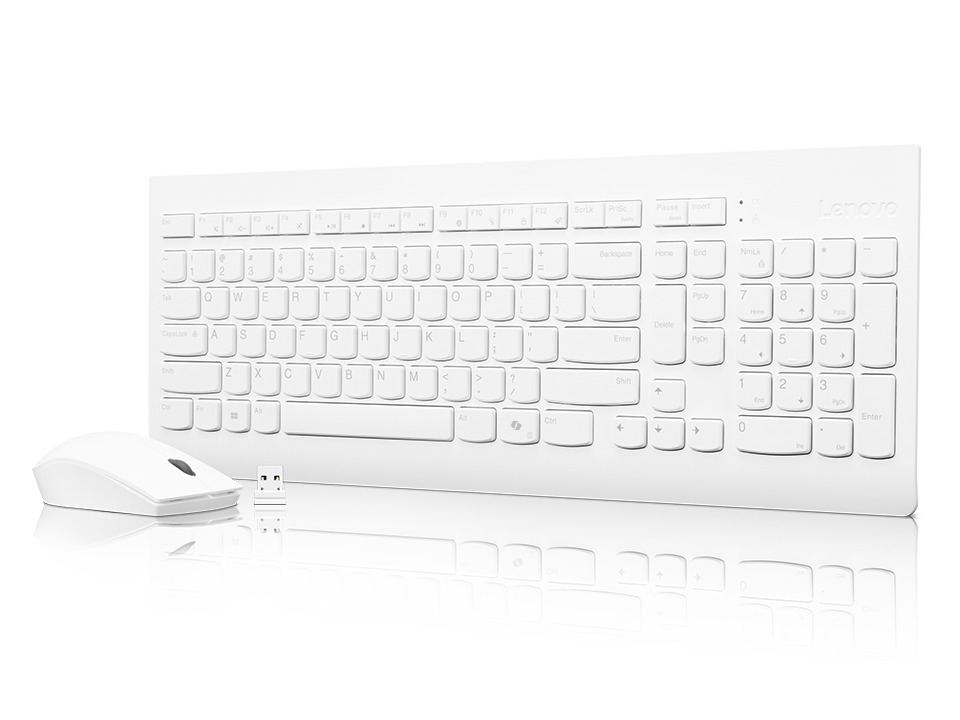 Combo Teclado y ratón Inalámbrico Lenovo 510 Blanco