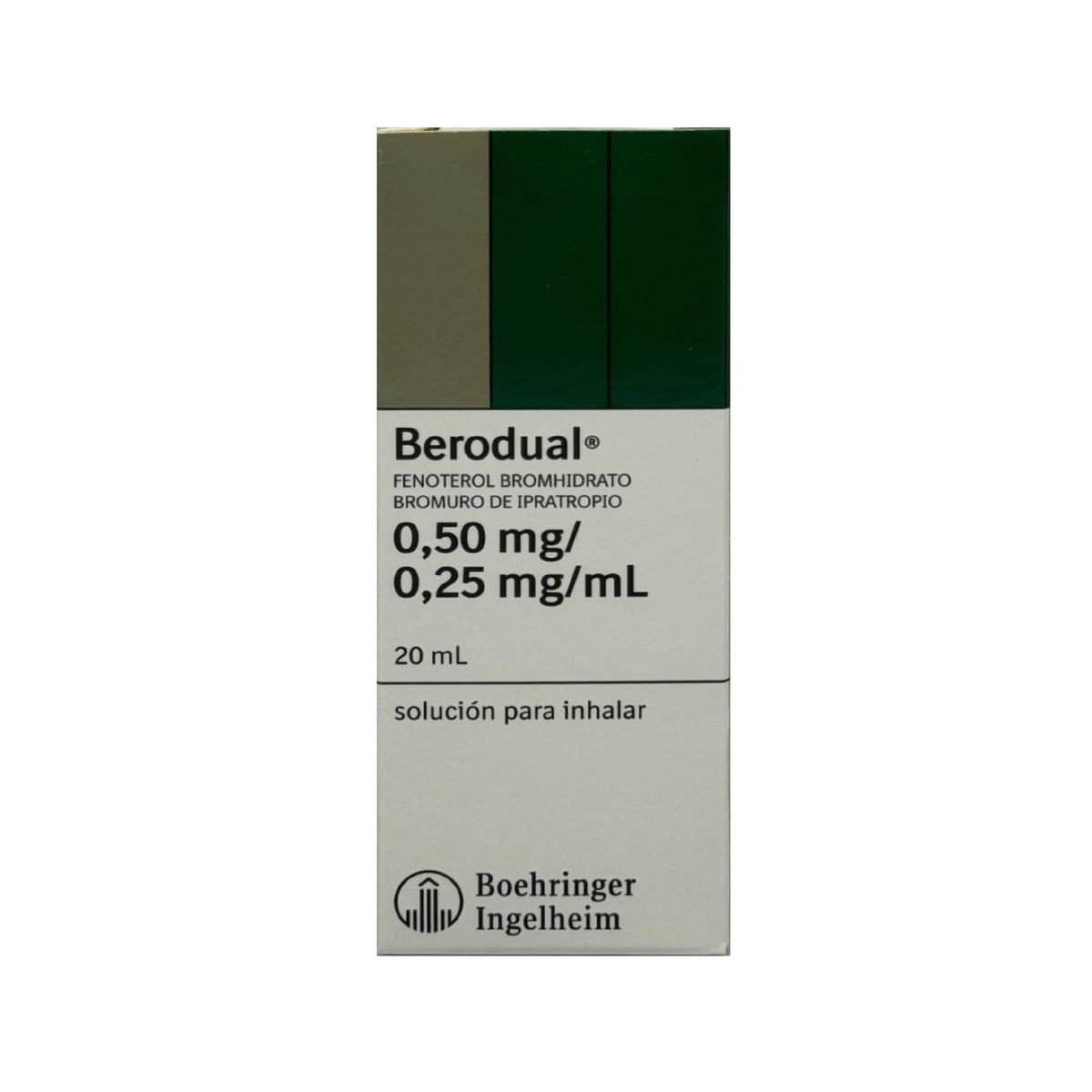 Berodual Fenoterol Bromhidrato + Bromuro Ipratropio 0.5mg/0.25mg Boehringer Frasco x 20 ml