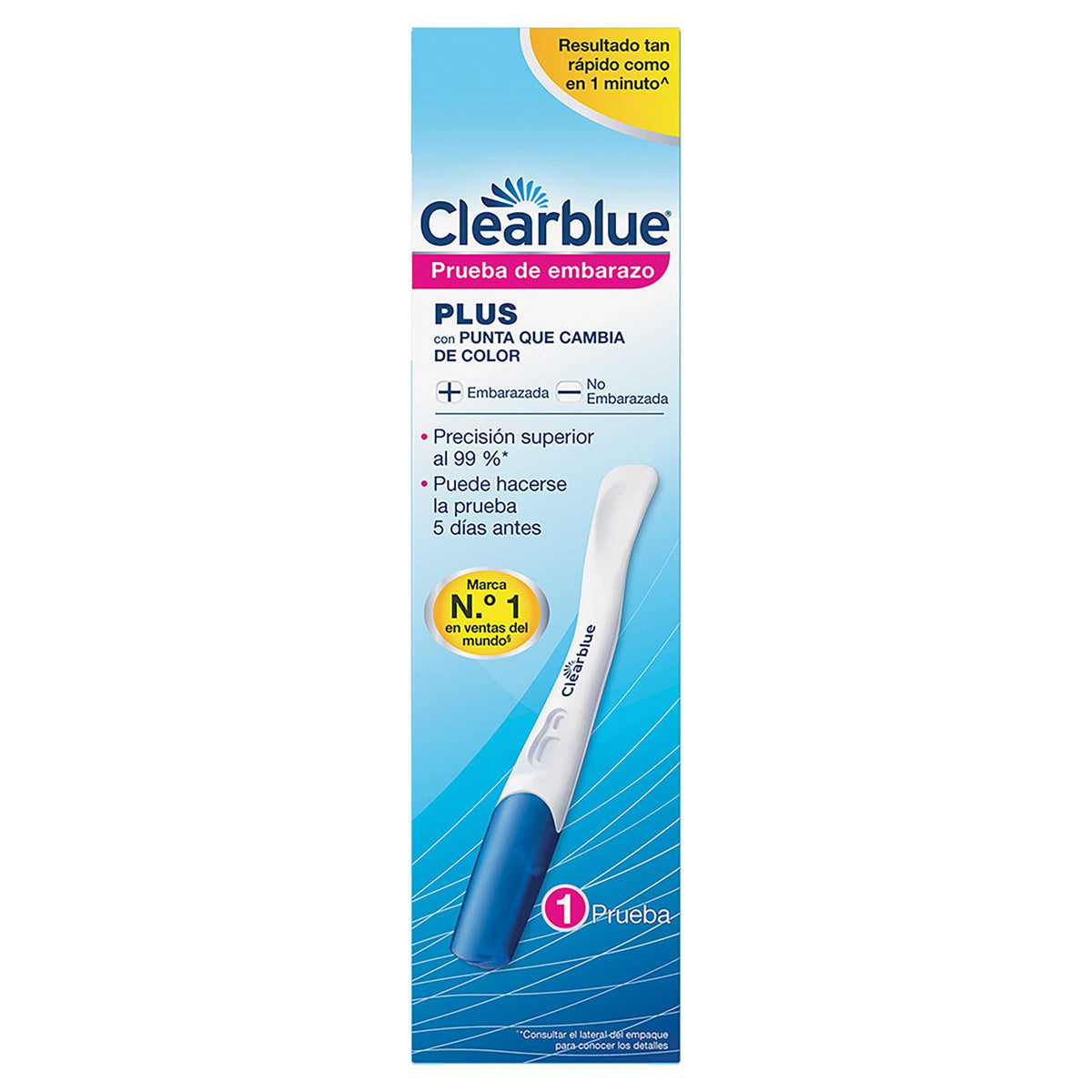 Prueba de Embarazo Clearblue Detección Rápida Bolsa x 1 und