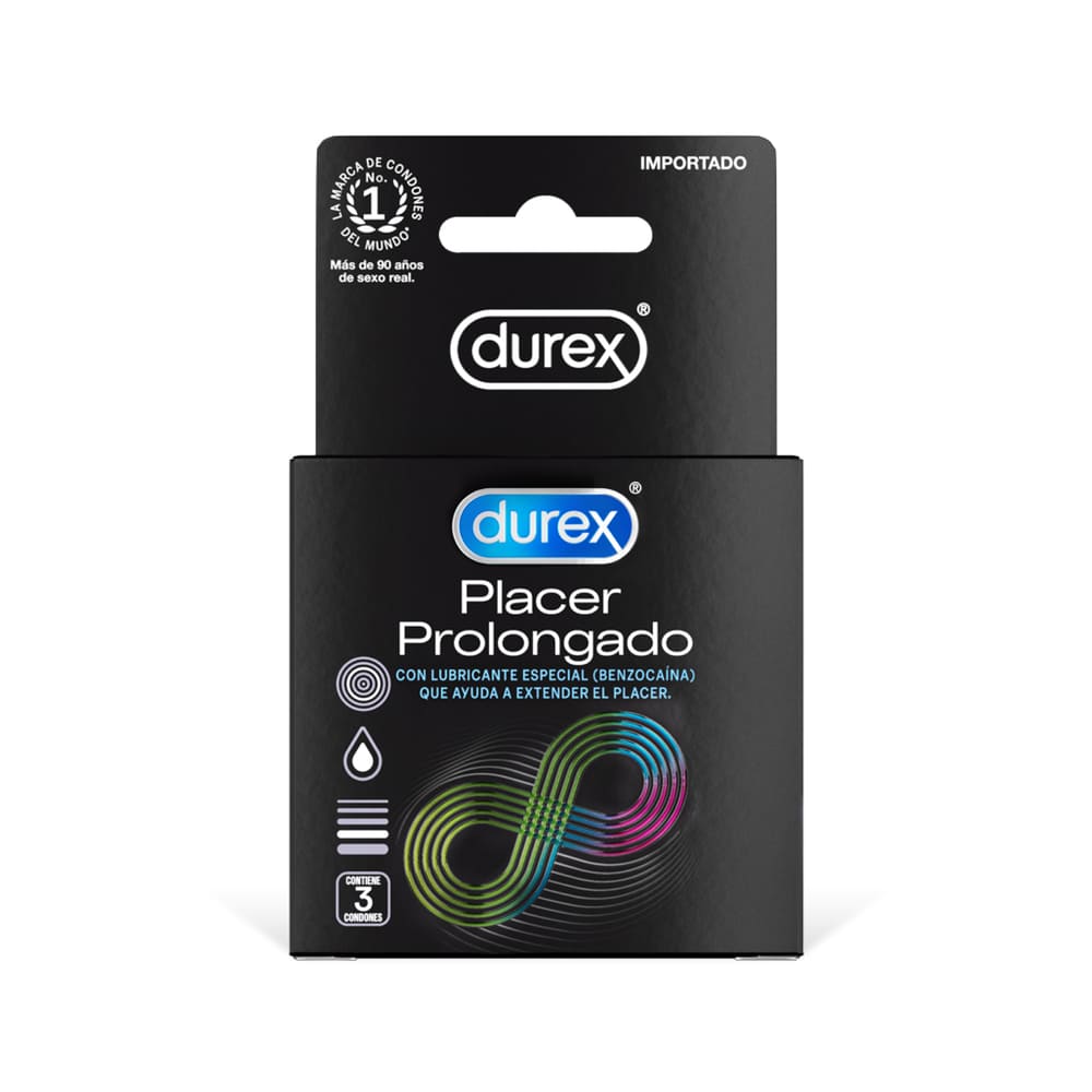Condón Durex Preservativo Love Sex Placer Prolongado x 3 und