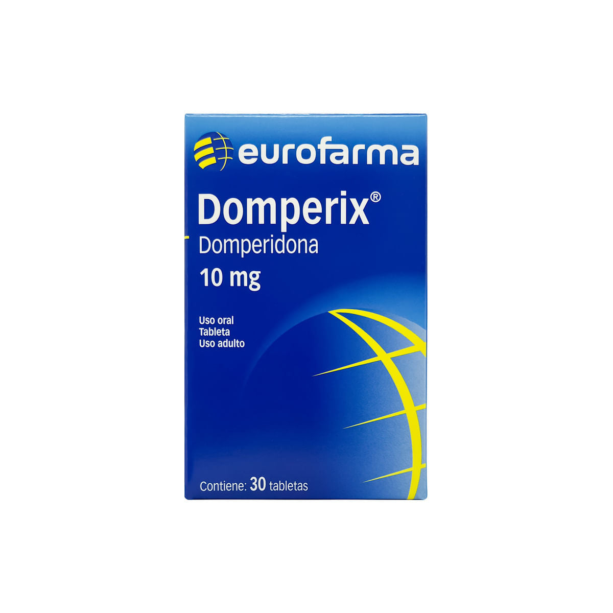 Domperix Domperidona 10 mg Eurofarma Caja x 30 Tabletas