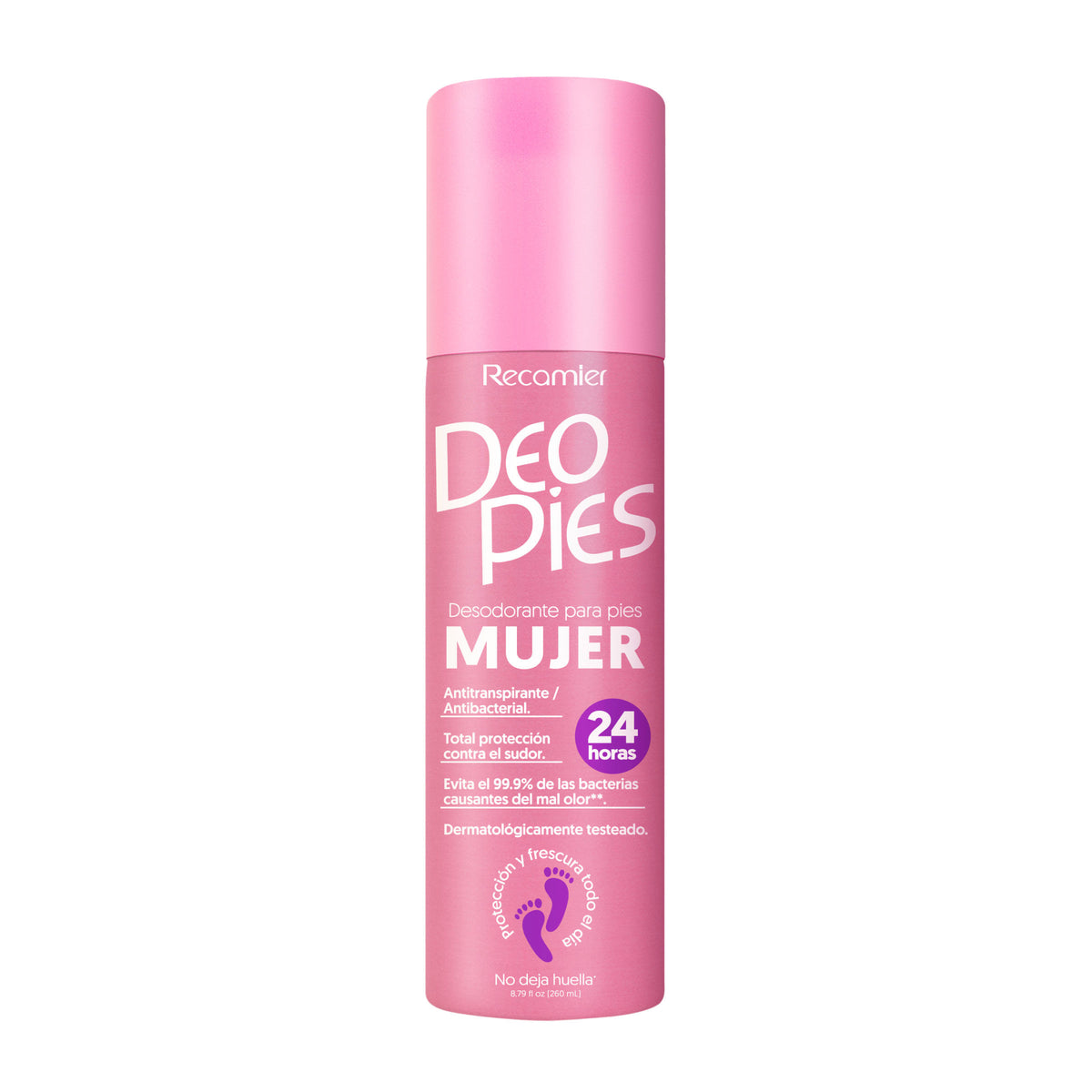 Antitranspirante Recamier Deo Pies Mujer Máxima Protección x 260 ml