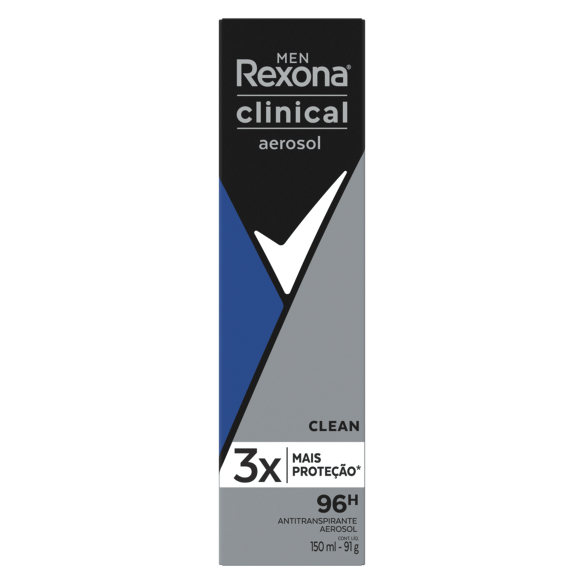 Desodorante Hombre Rexona Clinical Expert 96h Frasco x 91 gr