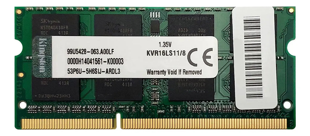 Memoria Ram Para portátil Kingston 8Gb DDR3