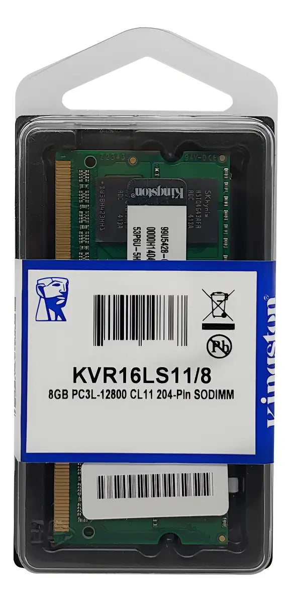 Memoria Ram Para portátil Kingston 8Gb DDR3