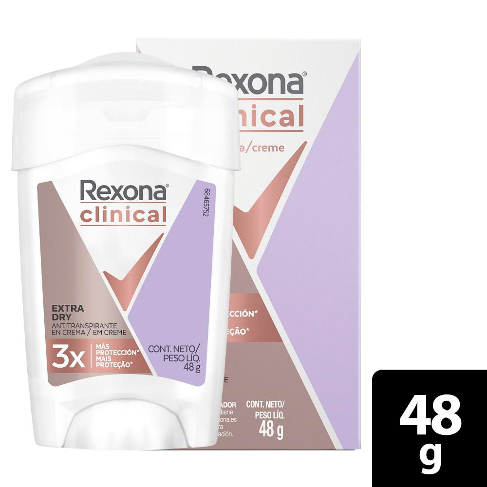 Desodorante Mujer Rexona Clinical Extra Dry Frasco x 48 gr