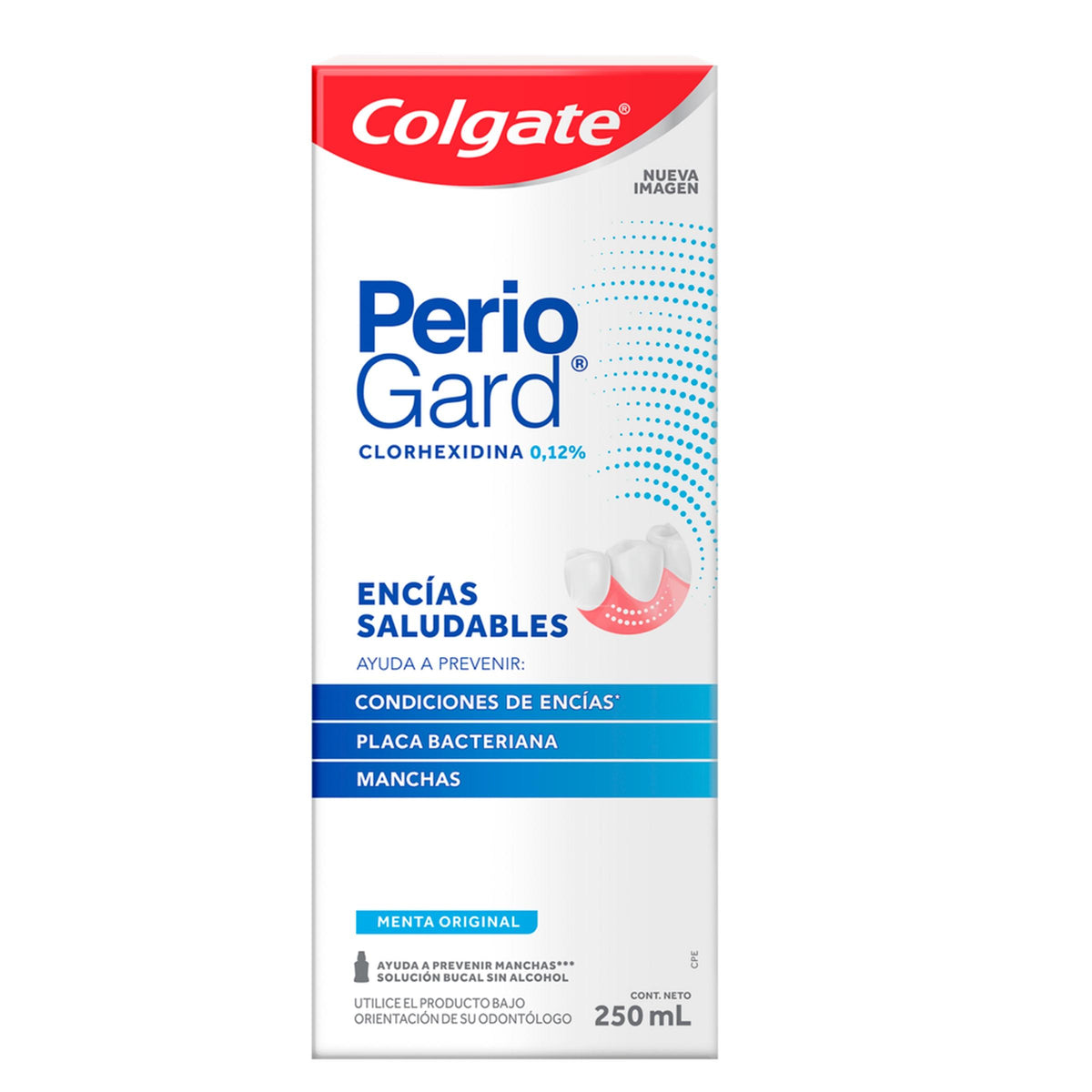 Enjuague Bucal Clorhexidina Colgate PerioGard Encías Saludables Caja x 250 ml